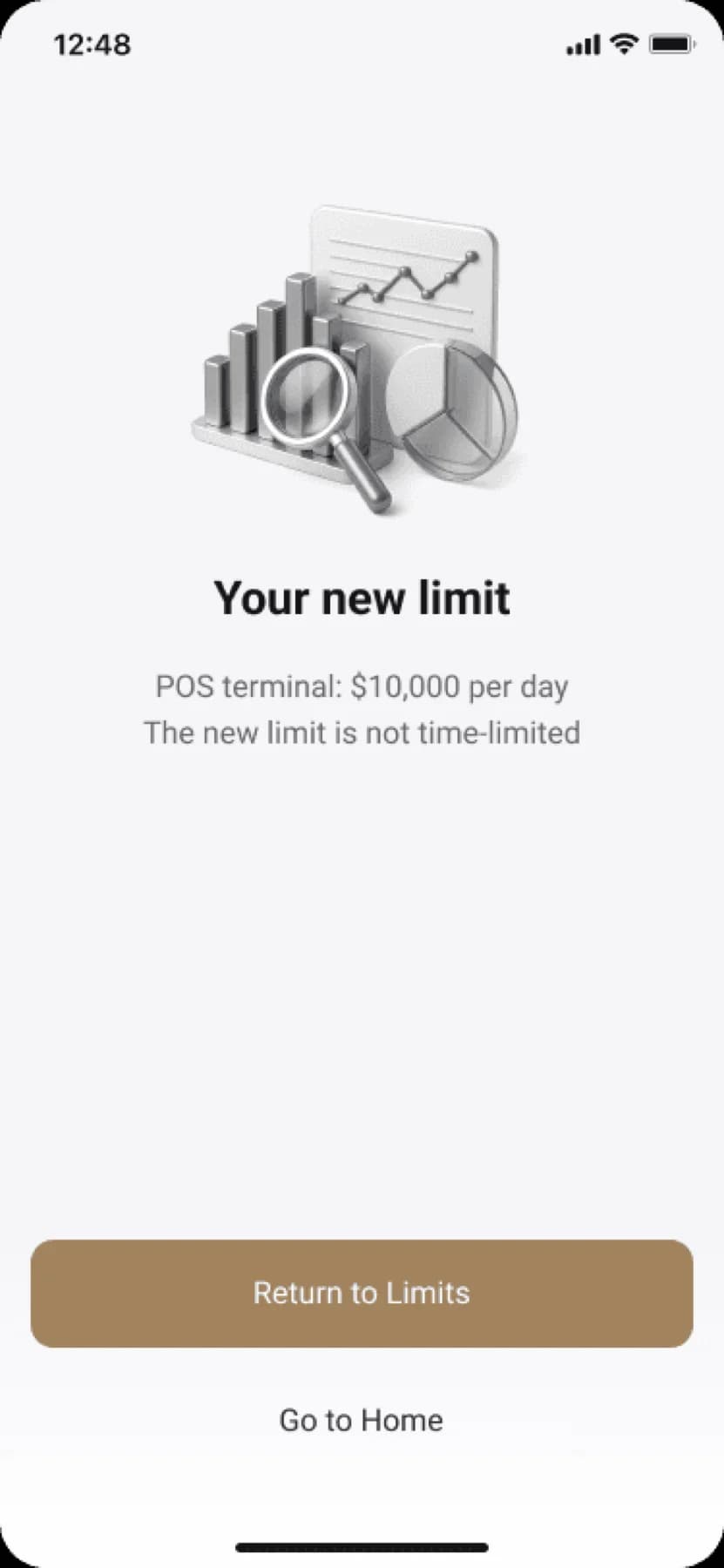 Business card operations mobile interface screen 7