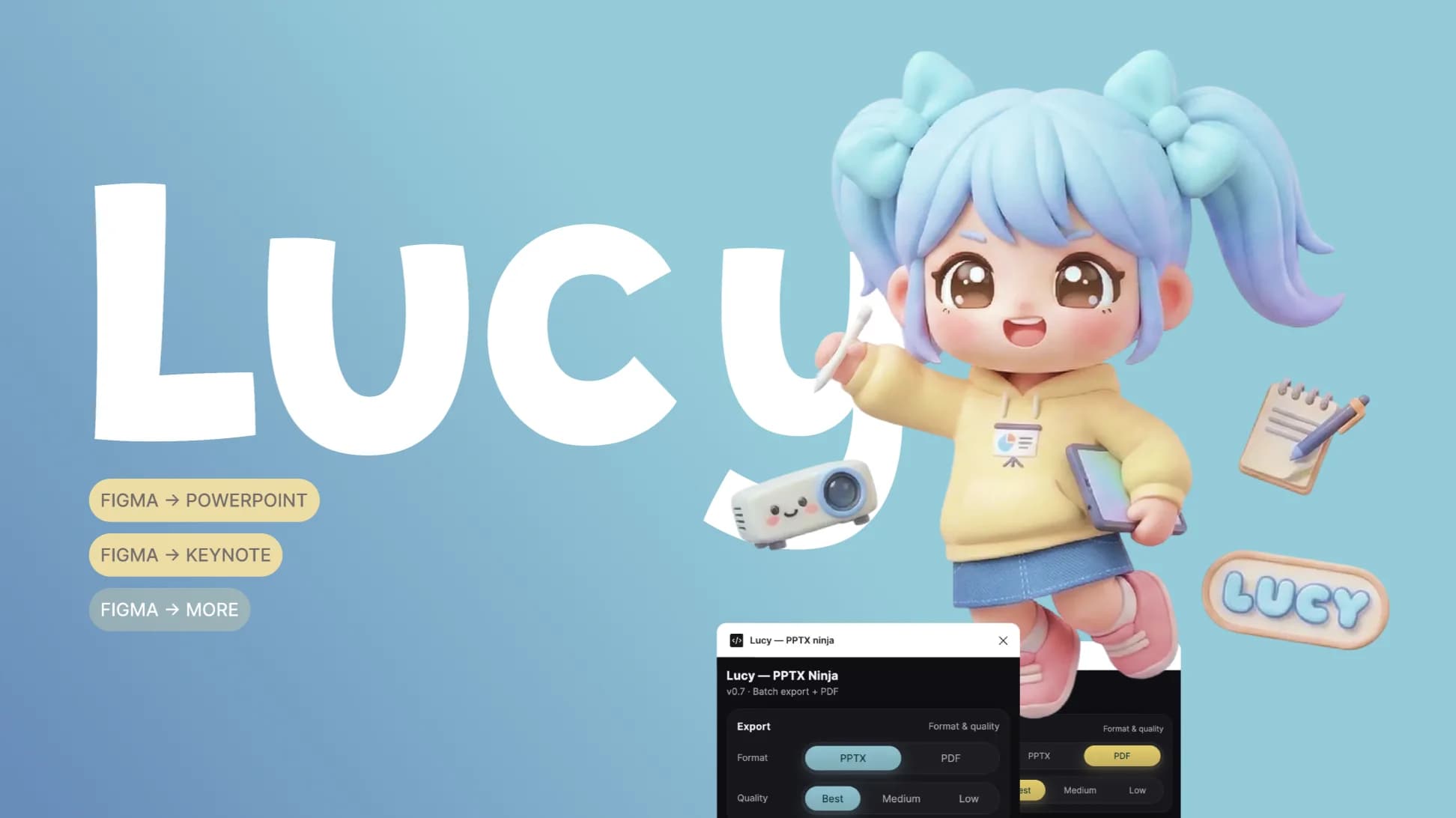 Lucy launch banner