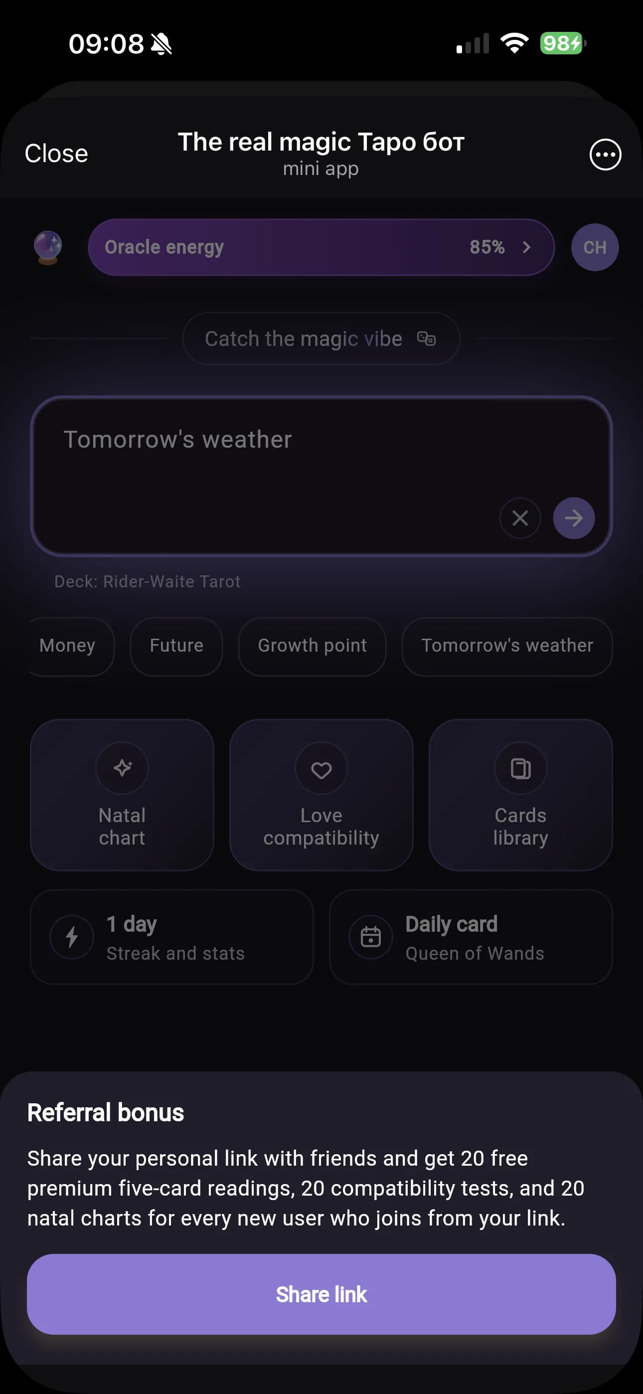 The Real Magic referral module