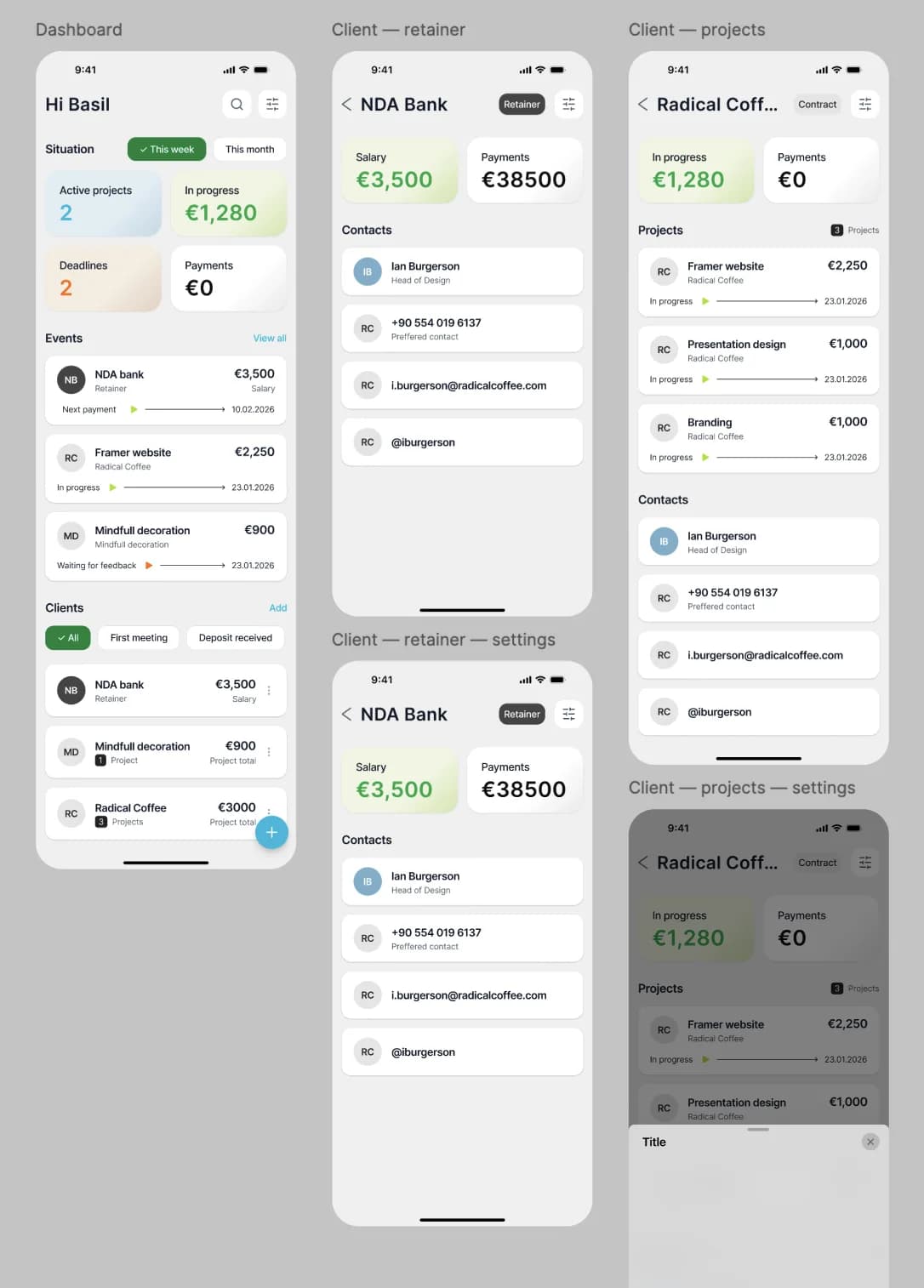 Client Retainer Flow