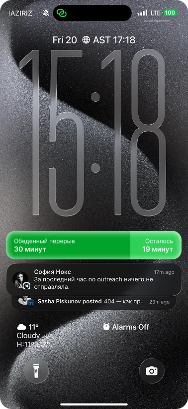 Utochka branded lock screen