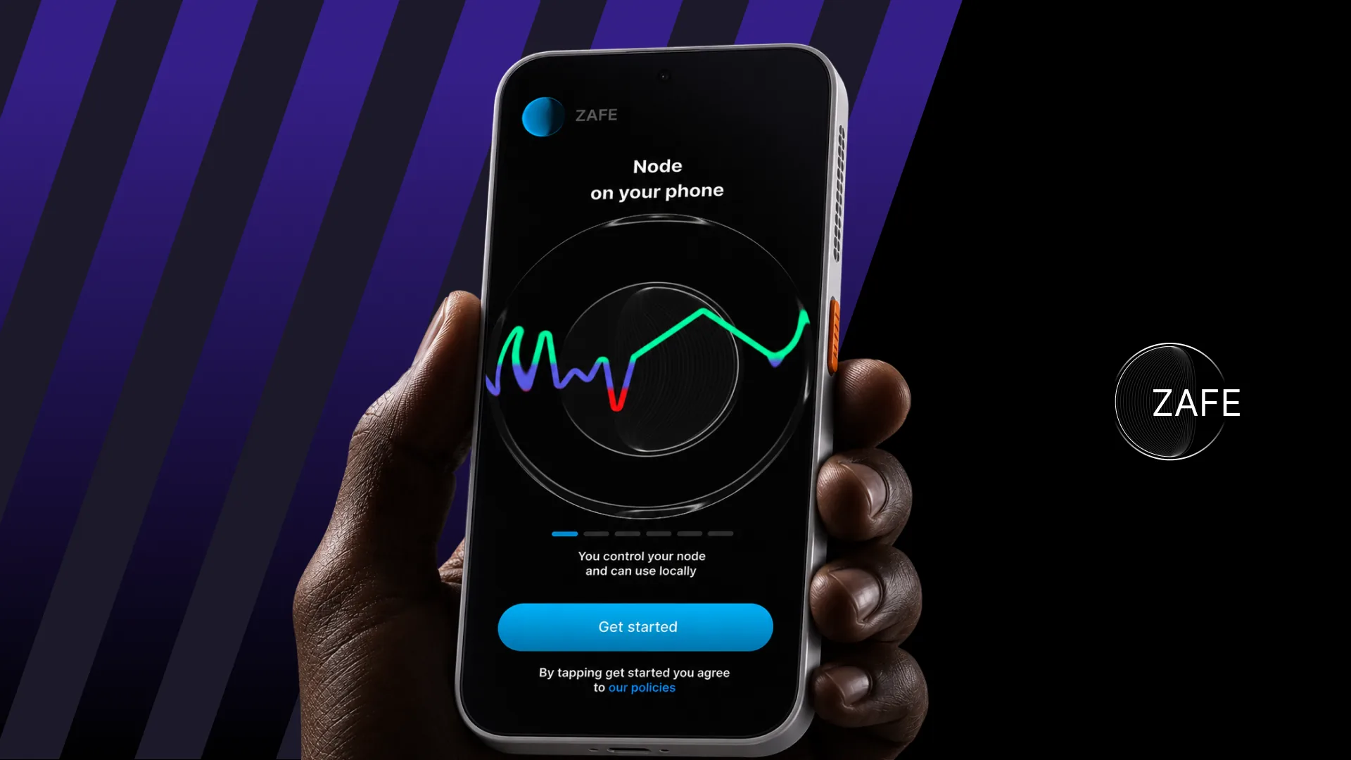 Zafe Wallet onboarding flow composition