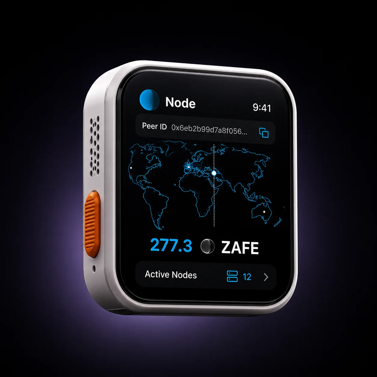 Zafe Wallet onboarding screens